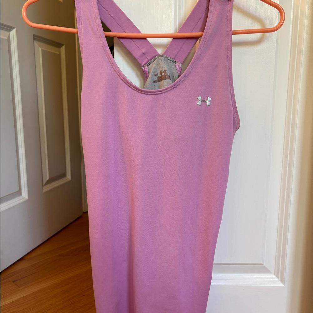 Under Armour Pink Fitted Backless Tank Top
